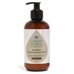 Clean Maple Sap Water Hydrating Body Wash pump bottle delivers refreshing cleanse and hydration.