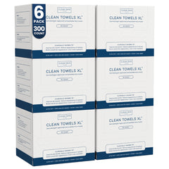 Clean Skin Club Clean Towels XL six-pack for hygienic facial drying after cleansing