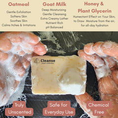 Cleanse Soap Company daily use oatmeal bar fragrance-free and hydrating