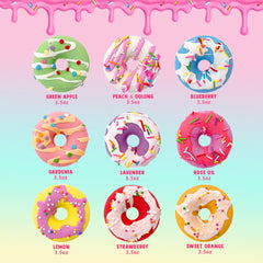 Clear and Fresh donut bath bomb for girls brightens bath time with color.