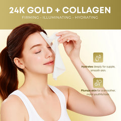Clear Beauty face mask applied on clean skin for instant firming look.