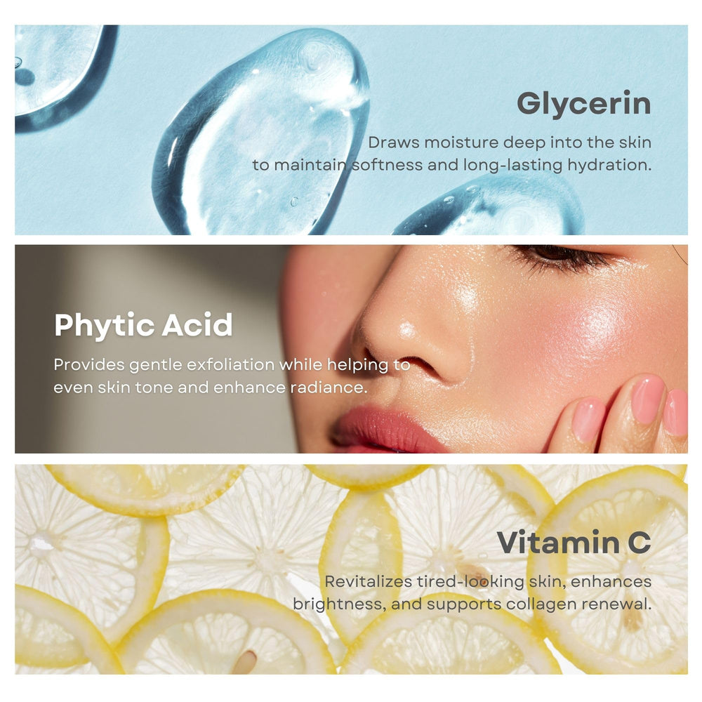 Clear Essence Lemon Plus Serum pump application for easy morning routine