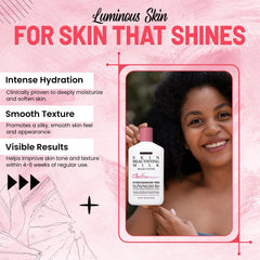 Packaging box featuring Clear Essence Maxi-Tone Lotion emphasizes hydration benefits.