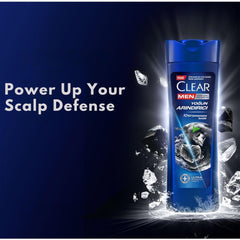 Hair lather using Clear Men for a fresh, flake-free feeling.