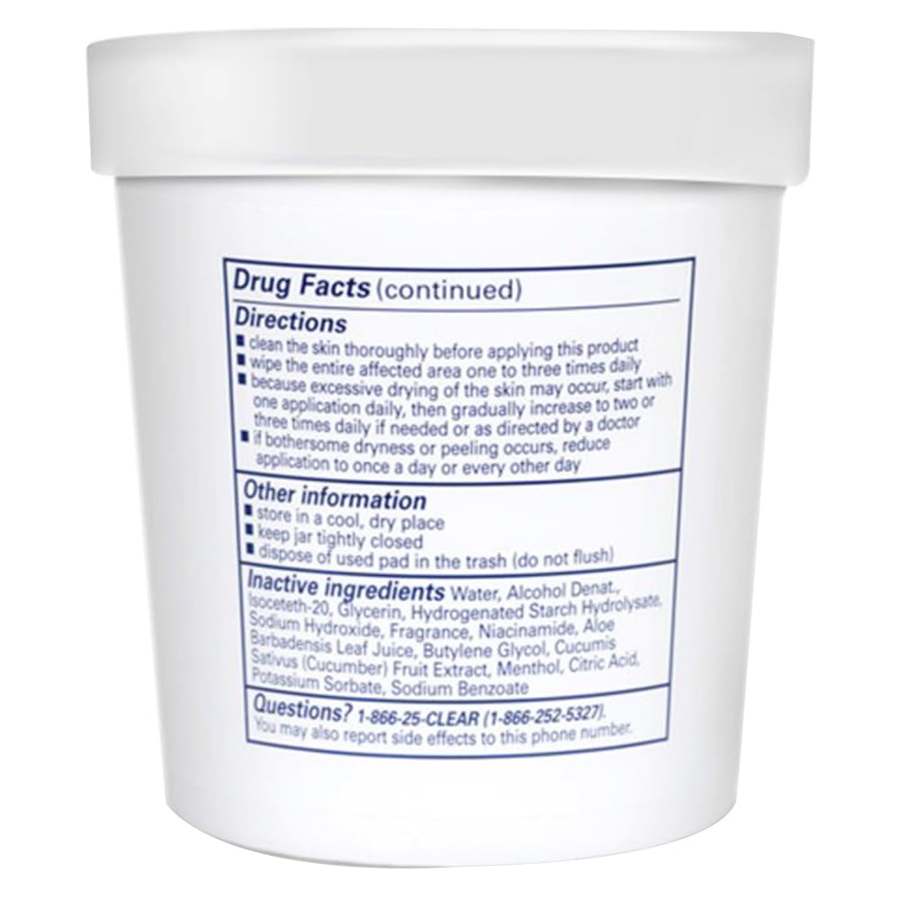 Clearasil product box featuring 3-pack display and easy daily acne care directions.