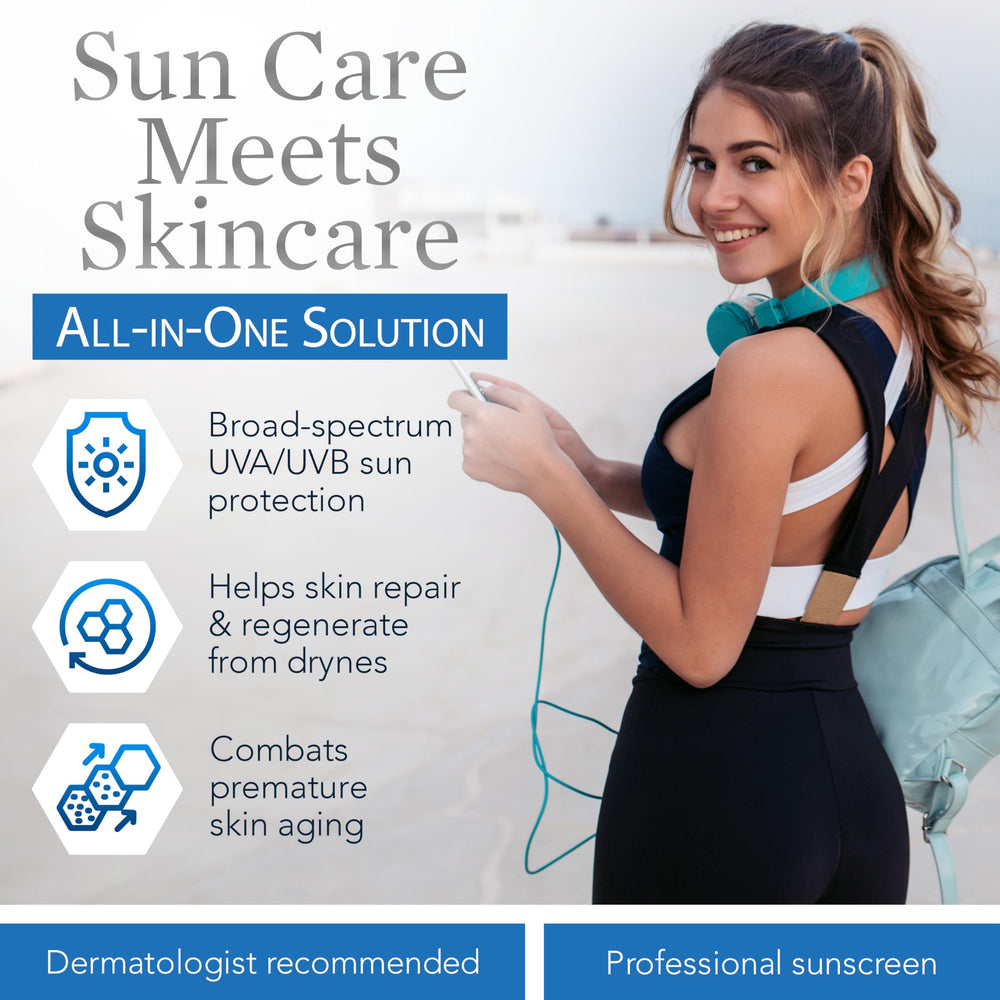 ClearChoice Sunscreen being applied to the face with lightweight glide