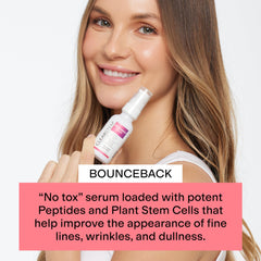 CLEARSTEM BounceBack serum pump showing precise, easy dosing for morning routines