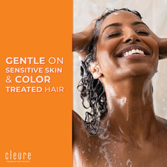 Cleure conditioner texture close-up highlights moisturizing, gentle care