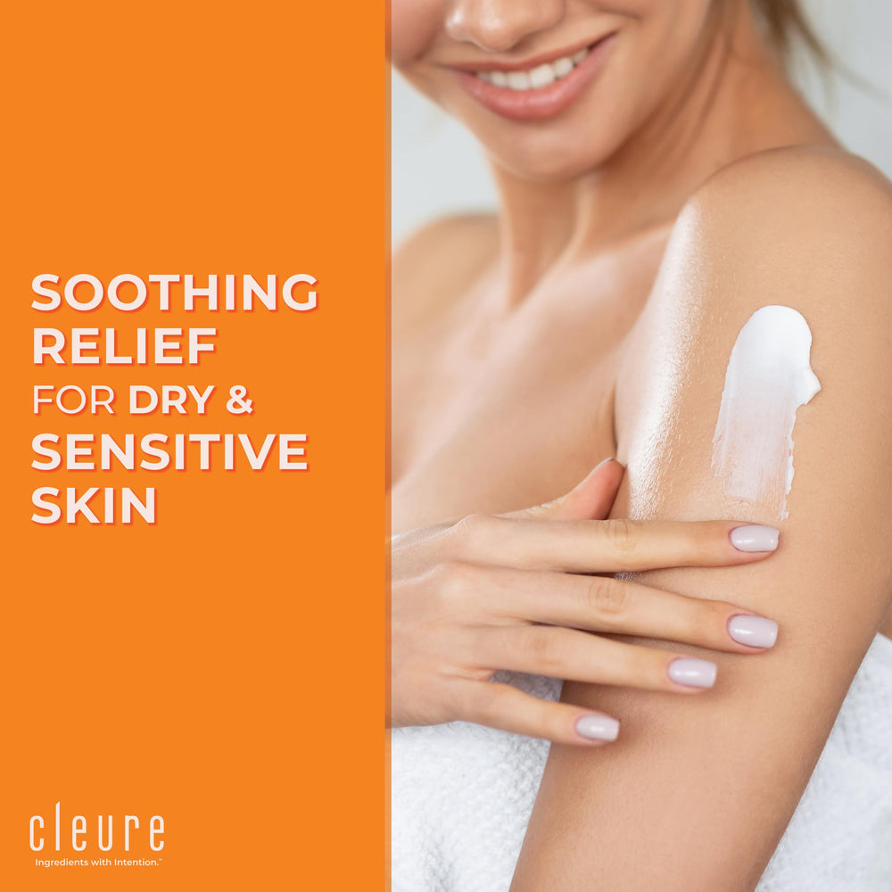 Cleure non-greasy hypoallergenic formula absorbs quickly for comfortable wear.