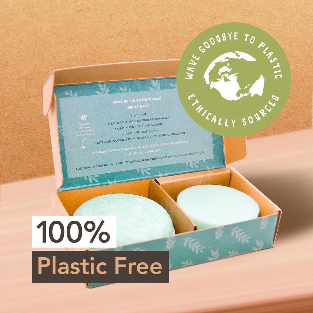 Clever Yoga organic vegan conditioner bar, compact design, ideal for travel and on-the-go routines.