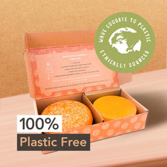 Clever Yoga travel-friendly shampoo bar in compact case for easy packing