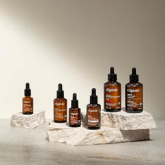 Cliganic organic vitamin E oil showing non-GMO certification and purity