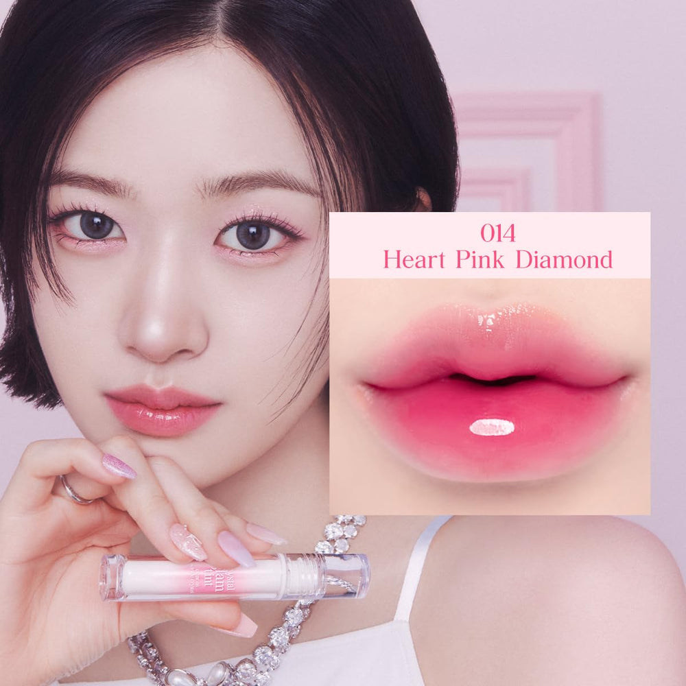 CLIO Crystal Glam Tint lightweight silky texture feels comfortable on lips