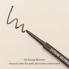 CLIO Extreme Gelpresso Pencil Eyeliner creamy texture provides comfortable wear.