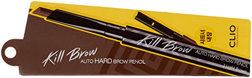 CLIO Kill Brow dual-end packaging with spoolie and built-in sharpener for easy grooming