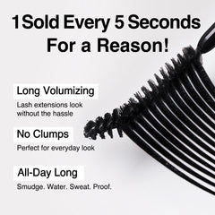Lifting action of CLIO Kill Lash Superproof Mascara defines curl from root to tip