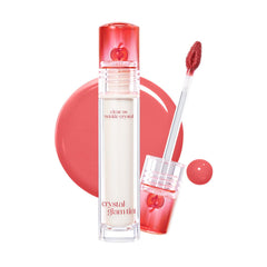 CLIO Professional Crystal Glam Tint 019 Baby Apple bottle showing glass-like shine