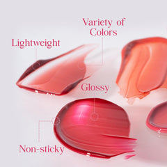 CLIO Professional Crystal Glam Tint applicator in motion for quick, smooth lip application.