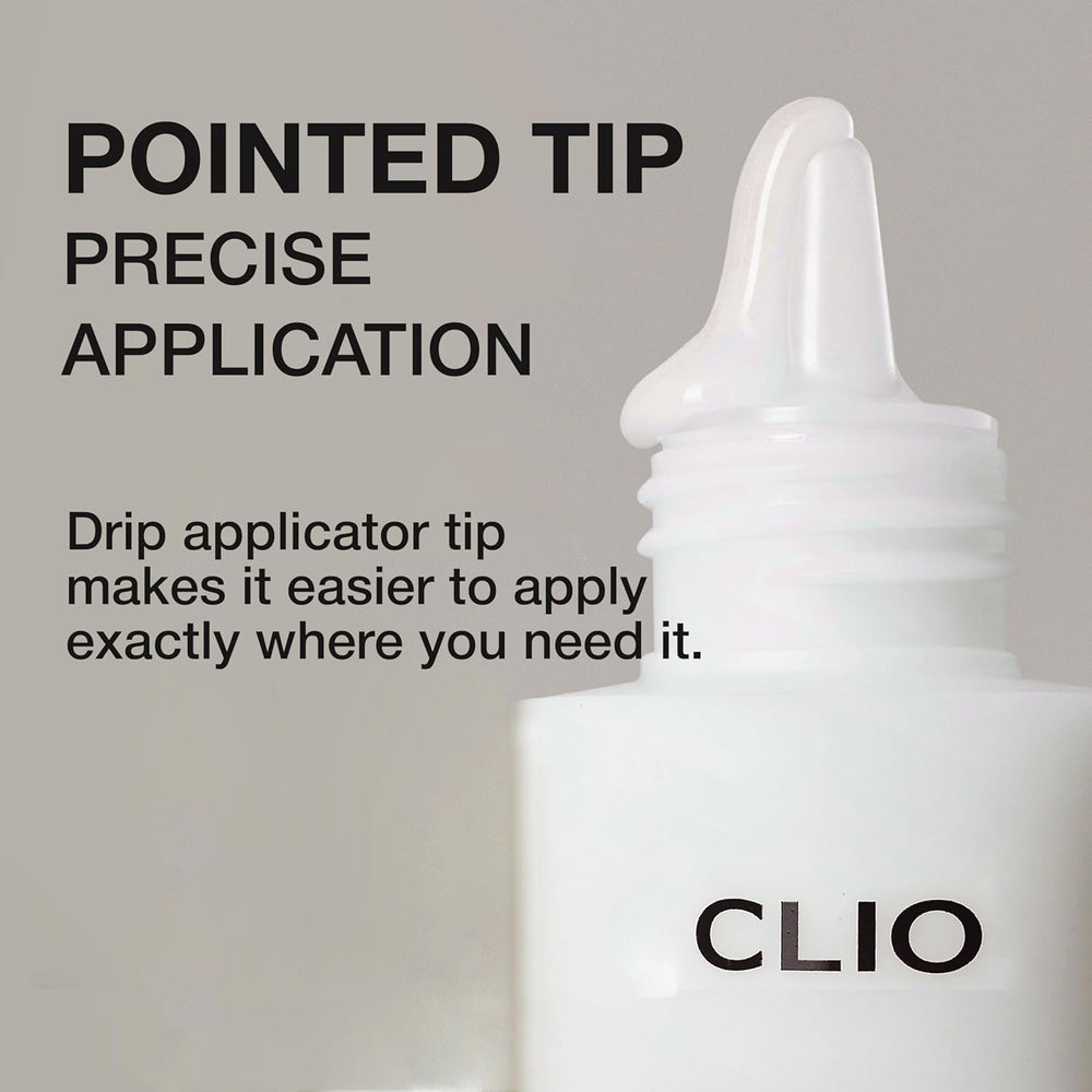 Glass-skin preview of CLIO Glazing Milky Essence with dewy finish potential
