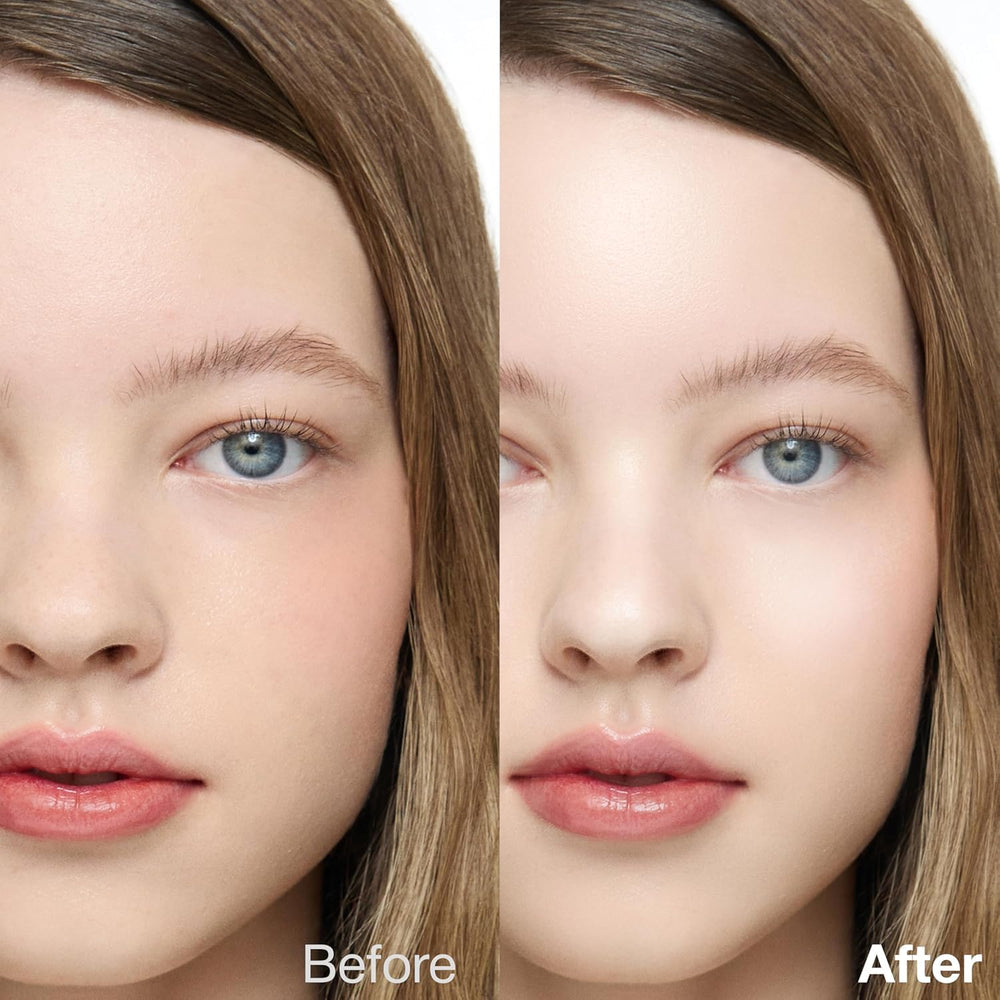 Skin-application shot of CLIO Glazing Milky Essence ready for makeup prep