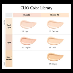 CLIO PROFESSIONAL Kill Cover Founwear Cushion long-wear demo suggests all-day staying power