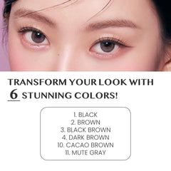 Waterproof formula maintains color from morning to night.