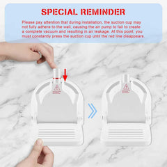 CLIO wall attachment offers adjustable height for comfortable use.