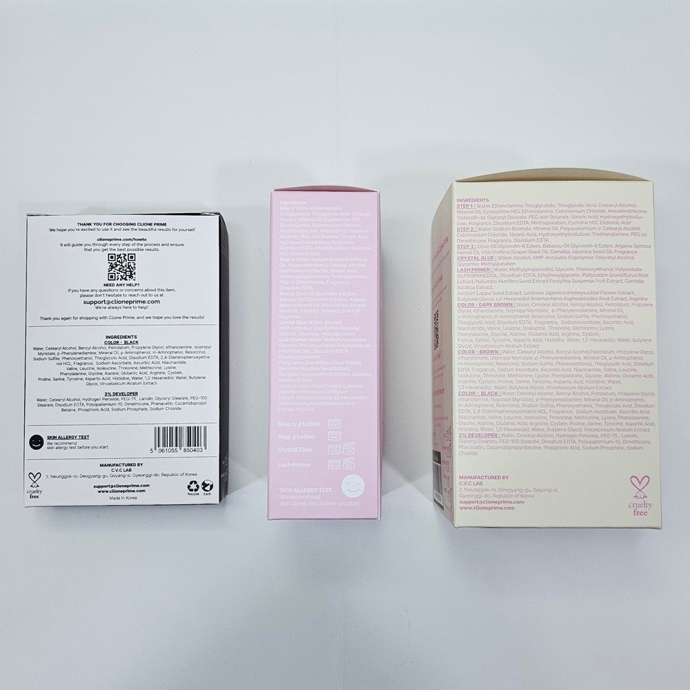 CLIONE PRIME packaging highlighting compact, travel-friendly design