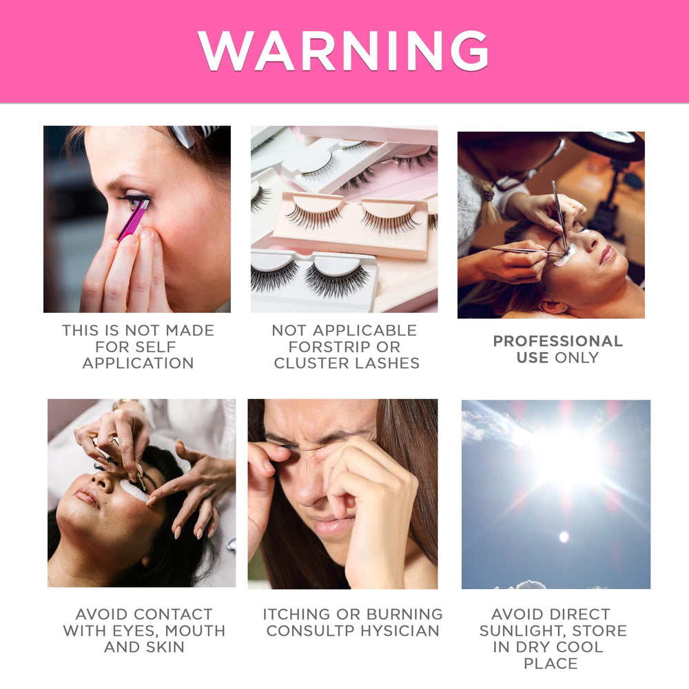 CLIONE PRIME lash extension glue black adhesive—bold bond for seamless lashes