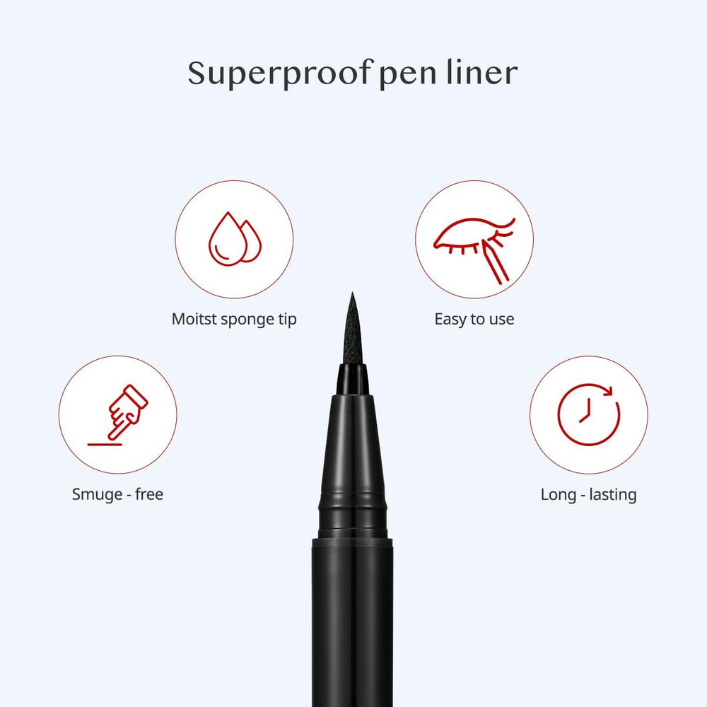 CLIO PROFESSIONAL Superproof Pen offers fine tip and angled side for line variety.