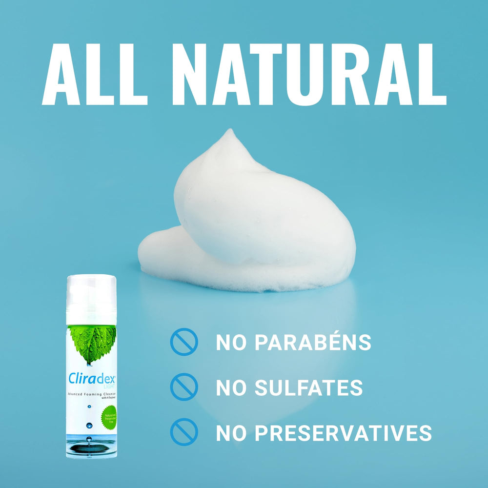 Cliradex eyelash conditioner bottle application on lashes suggests conditioning benefits.