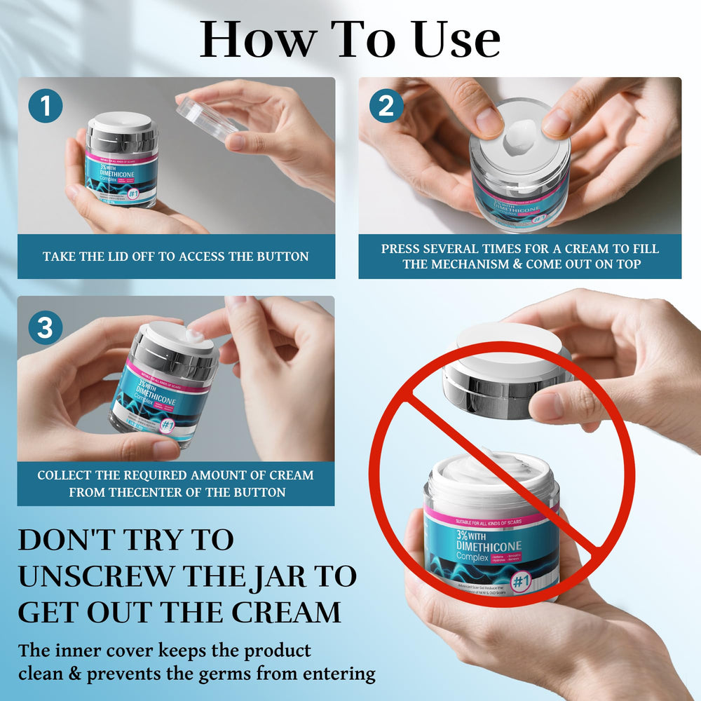 CLNABFR scar cream delivers deep hydration to scar areas