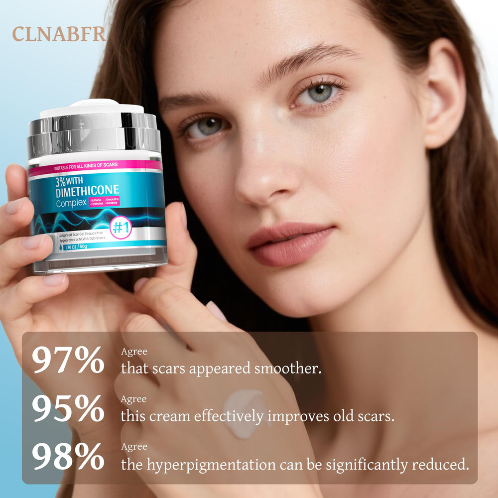 CLNABFR silicone scar cream supports multiple scar types