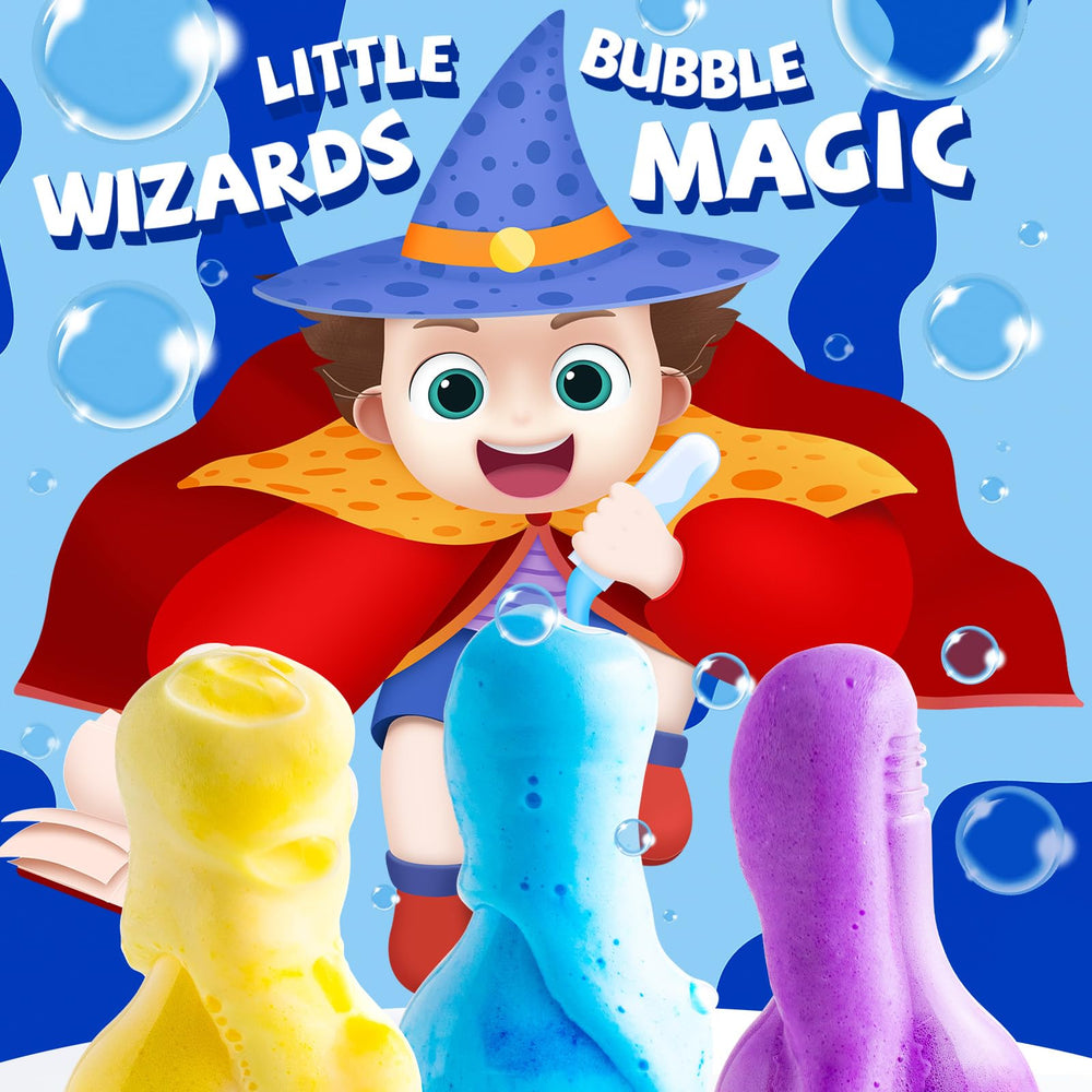 CLOUQUAR bath fizz with color bursts enhances bath time play.
