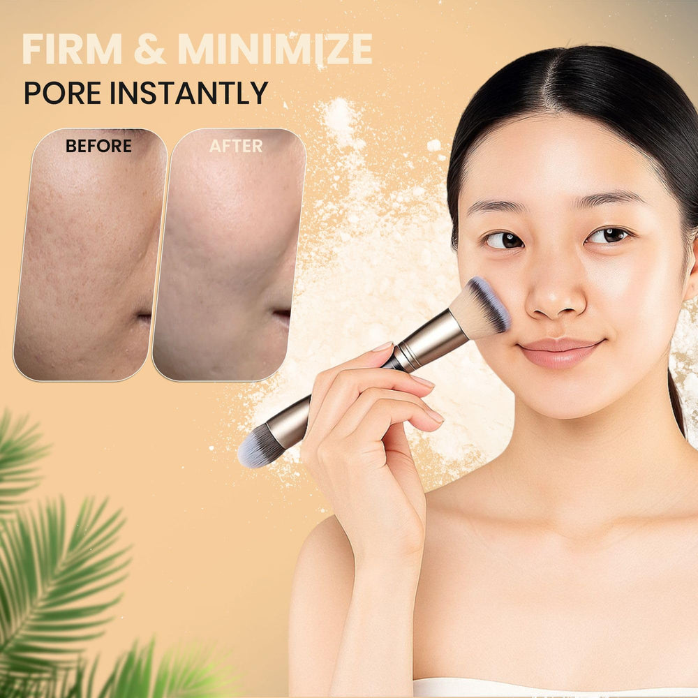 Club Suppin travel case with mirror supports on-the-go touch-ups.