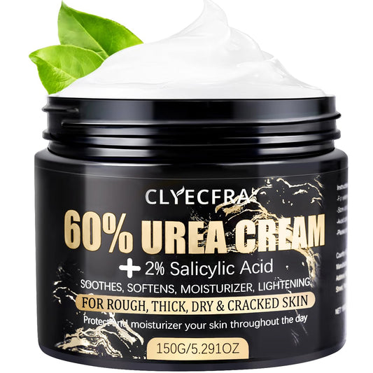 Clyecfra 60% Urea Cream tube for deep hydration and skin softness.