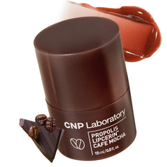 CNP Café Lip Butter Lipcerin 05 Mocha jar shows rich moisture and aroma