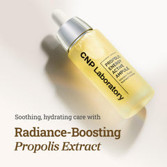CNP Honey Glow Serum dropper visible, promoting smooth hydration without stickiness.