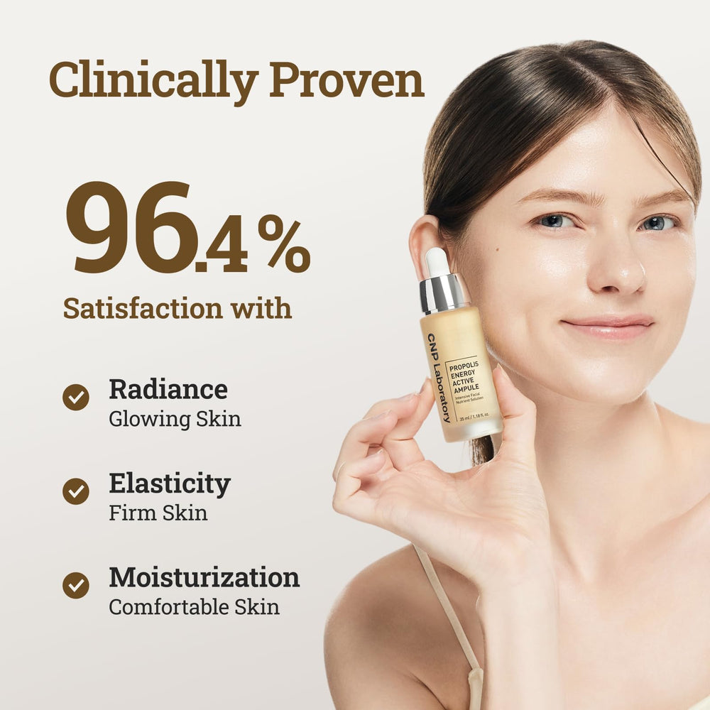 CNP Honey Glow Serum hyaluronic acid illustration signals intense hydration support.