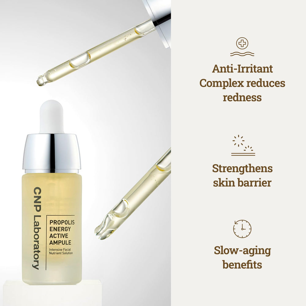 CNP Honey Glow Serum packaging box shown for premium derma-care at home.