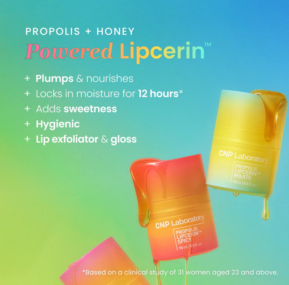 Propolis and Manuka honey formula nourishes lips in CNP Lip Butter