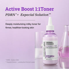 CNP PDRN Active Boost Toner milky texture on skin for quick absorption