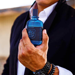 C.O. Bigelow Elixir Blue vanity display conveys marine-inspired vibe
