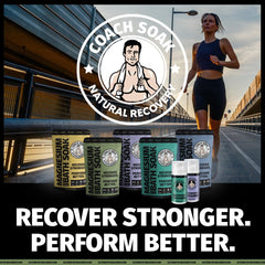 Coach Soak coconut oil blend hydrates skin while you soak