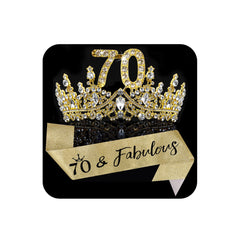COCIDE 70th birthday sash glitter for festive, photo-ready flair.
