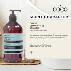 Close-up of COCO by Stone soap foam highlighting plant-based cleansing.