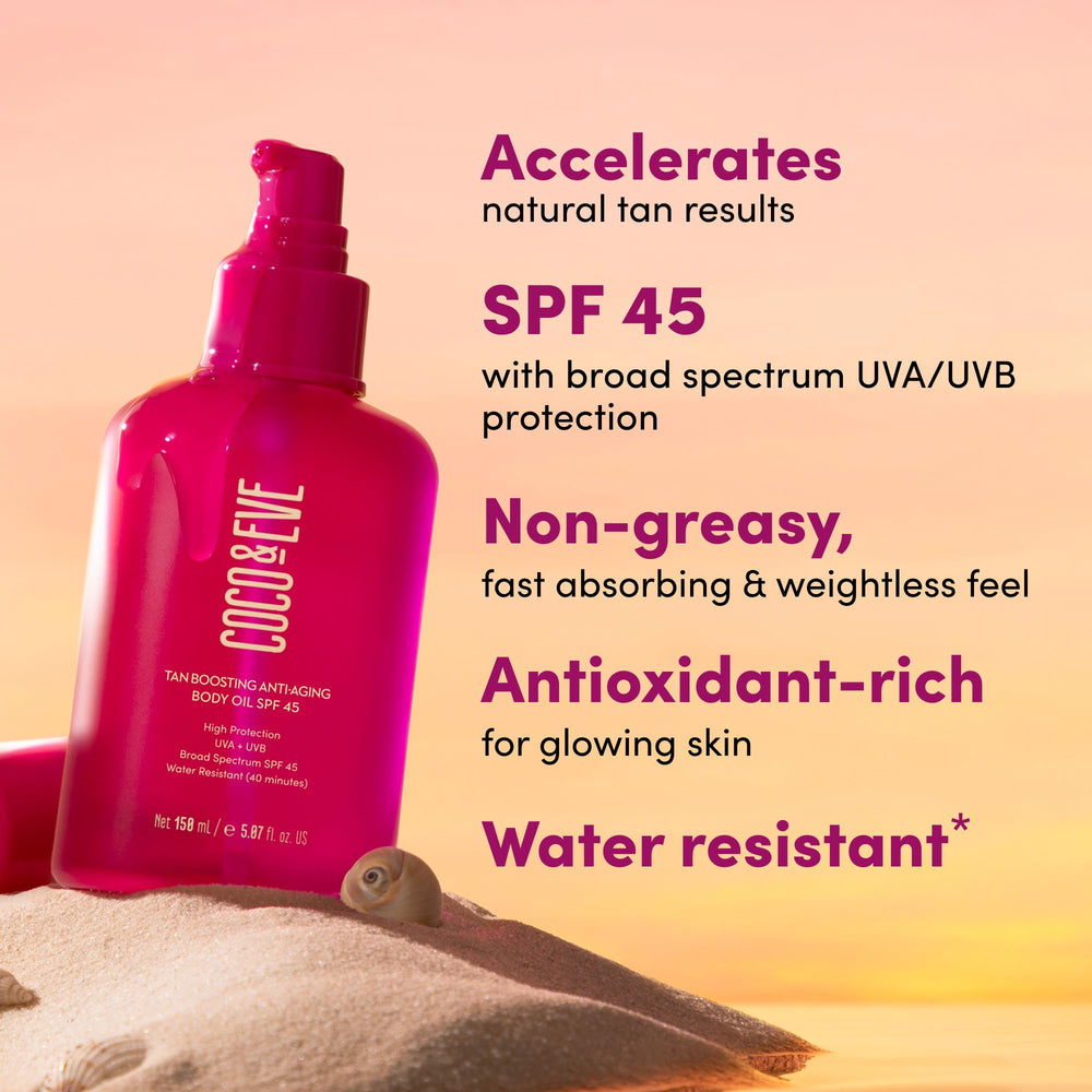Coco & Eve tropical mango scent evokes vacation vibes