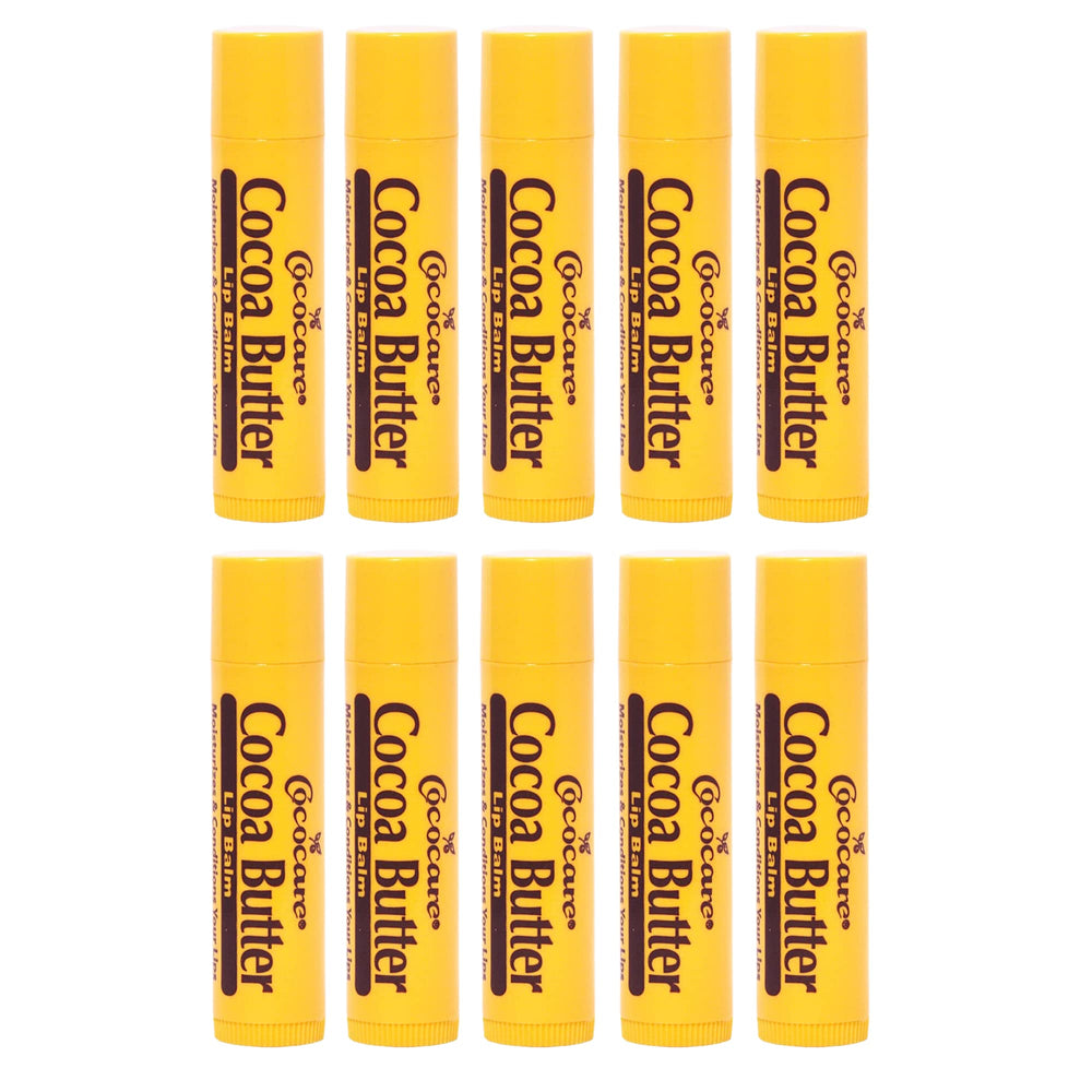 COCOCARE Cocoa Butter Lip Balm in the Little Yellow Stick hydrates lips