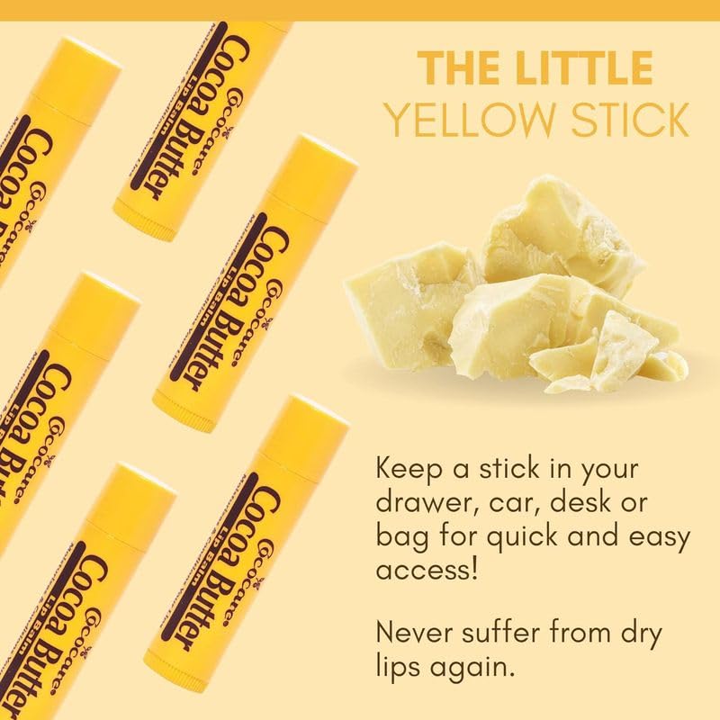 COCOCARE Cocoa Butter Lip Balm offers silky texture for smooth lip care.