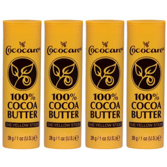 COCOCARE Cocoa Butter Stick 4-pack packaging shows convenient use.